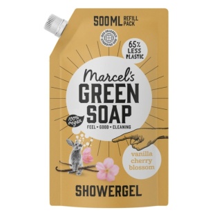 Marcel´s Green Soap dušigeeli täitepakend, vanilje-kirsiõie4.jpg